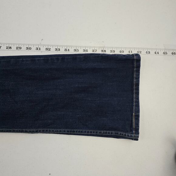 Levi's 518‎ too superlow boot cut jeans blue 11m 30x32 denim 5335 - Picture 5 of 12